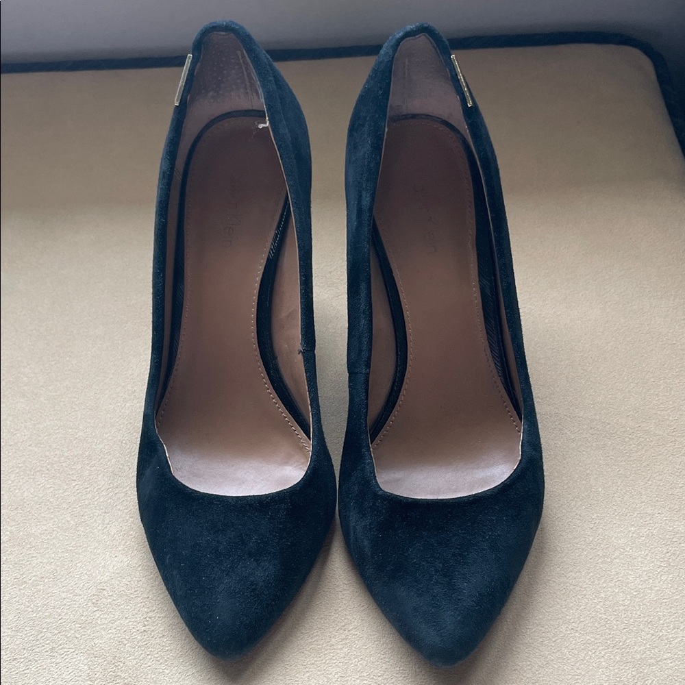 Calvin Klein Elegant Black Suede Women's Pump wedges